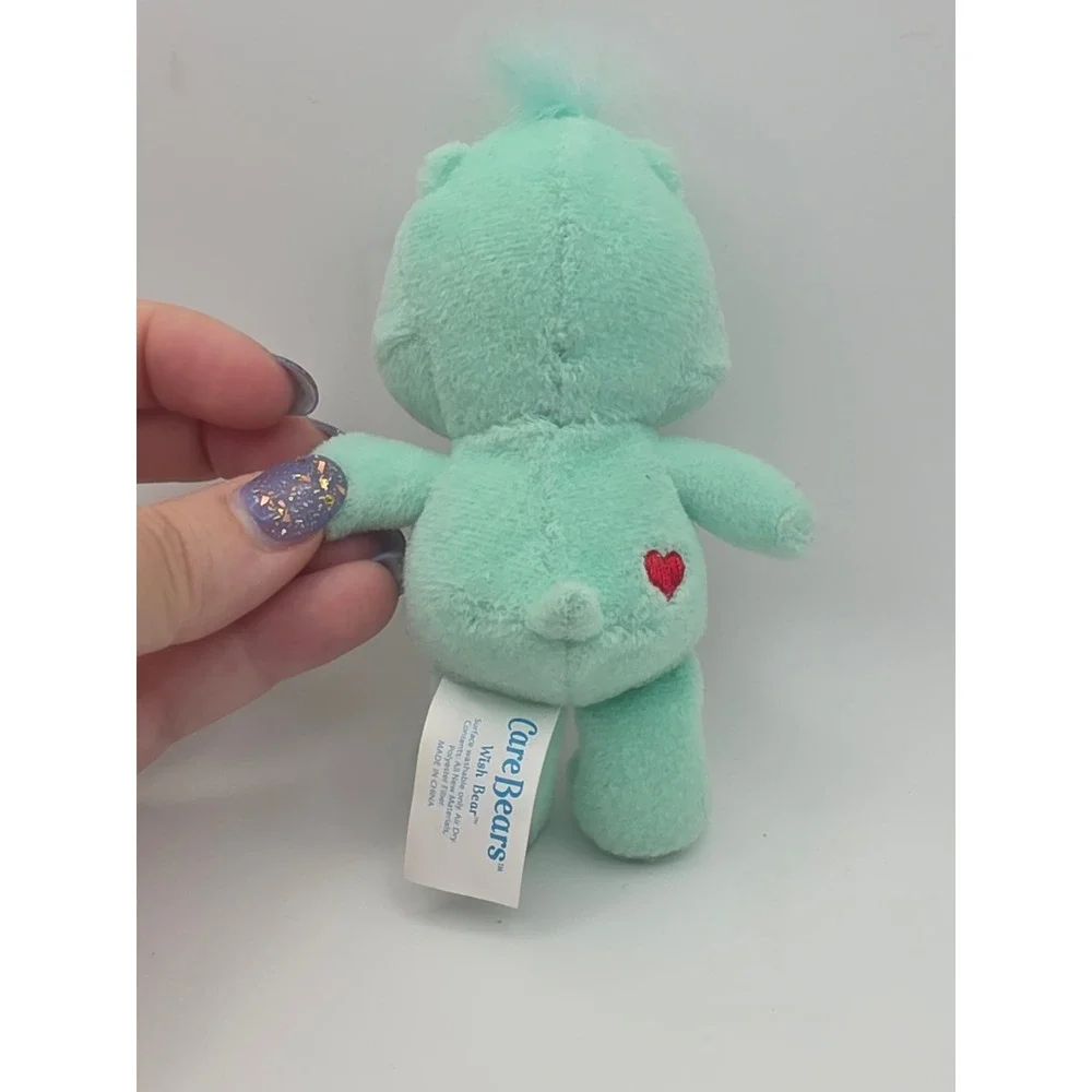 Care Bears Wish Bear 6in Mint Green Excellent 2004 Play Along Plush Toy